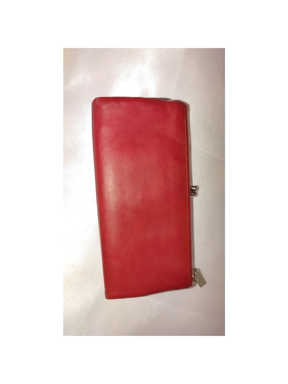 HOBO International Red Leather Wallet Clutch - Picture 3 of 10